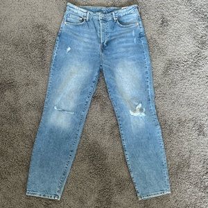 h&M mom jeans